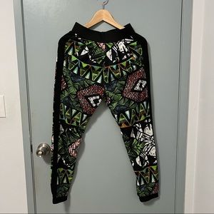 Topshop Green Patterned Joggers